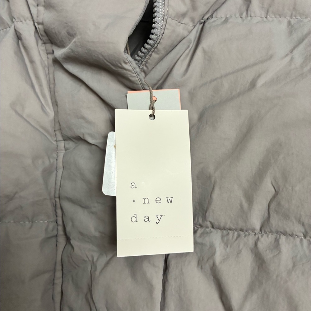 a new day Women's Long Puffer Jacket - Soft Gray - Picture 2 of 11